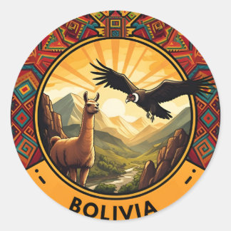 Sticker Rond Logo Bolivia