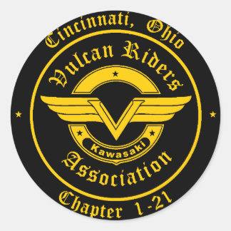 Sticker Rond Logo - cavaliers de Cincinnati Vulcan