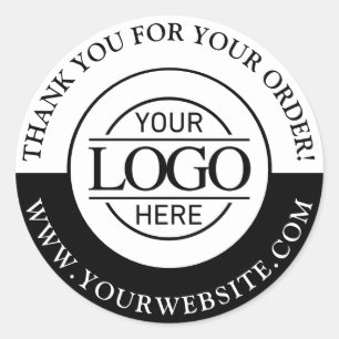 Sticker Rond Logo d'affaires personnalisé moderne Promotionnel