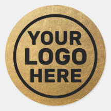 Logo d'ajout d'or moderne