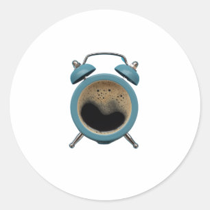 Sticker Rond Logo d'alarme pour café