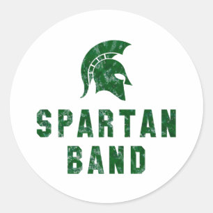Sticker Rond Logo de bande spartiate #1