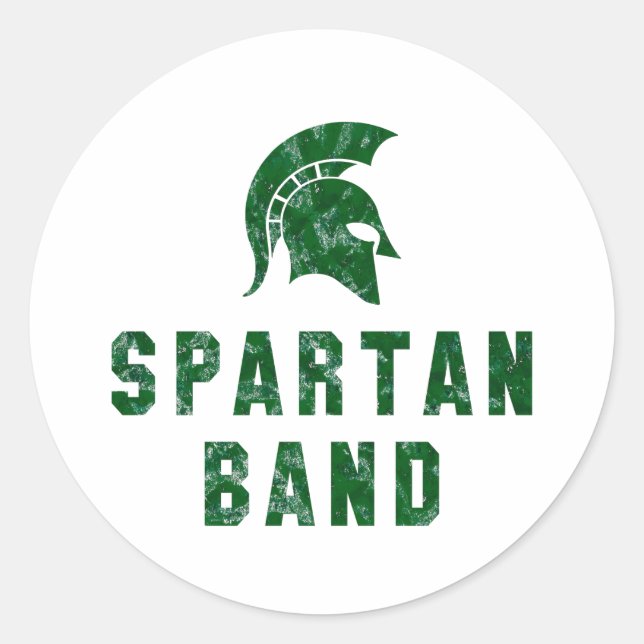 Sticker Rond Logo de bande spartiate #1 (Devant)