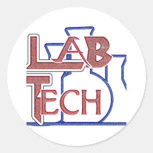 STICKER ROND LOGO DE BASSIN DE LABORATOIRE