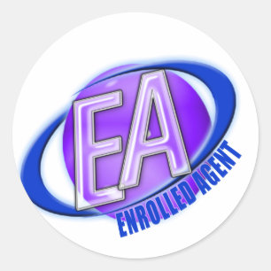 STICKER ROND LOGO DE BRUISSEMENT DE GLOBE D'EA - AGENT INSCRIT