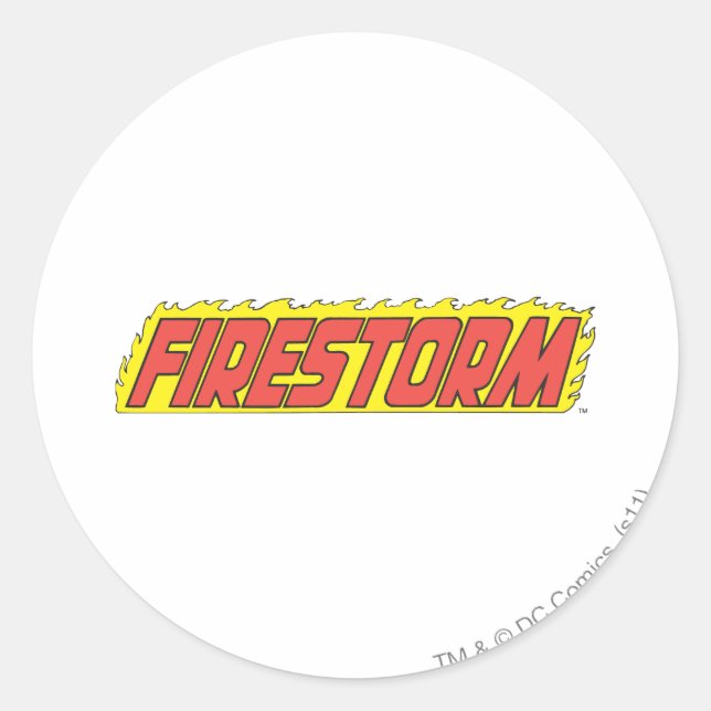Sticker Rond Logo de Firestorm (Devant)