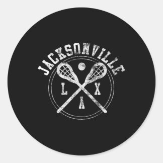 Sticker Rond Logo de Jacksonville Lacrosse Lax