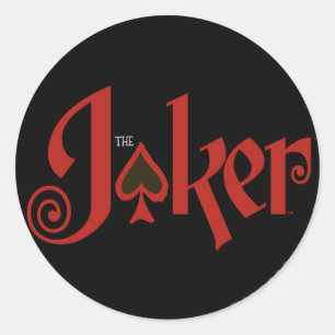 Sticker Rond Logo de la carte de jeu Joker