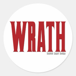 Sticker Rond Logo de la colère