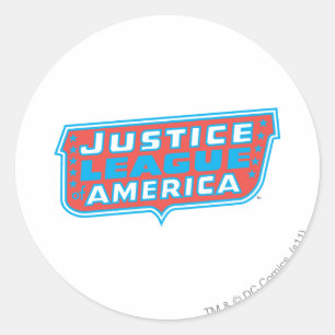 Sticker Rond Logo de la Justice League of America
