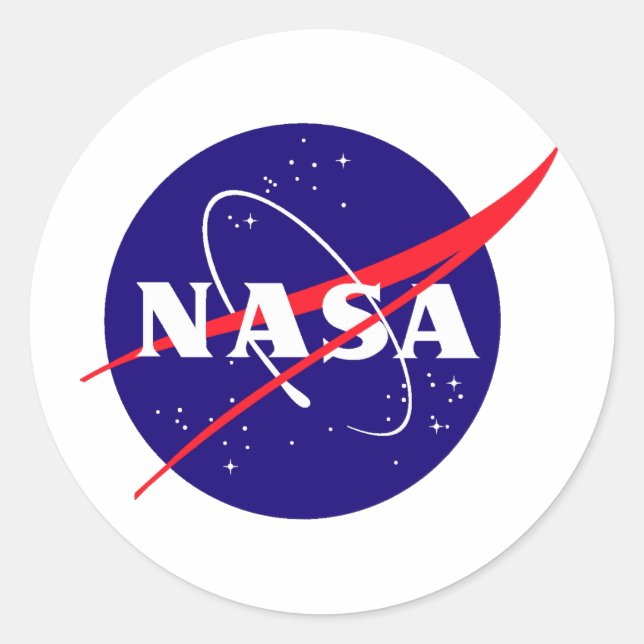 Sticker Rond Logo de la NASA Meatball (Devant)