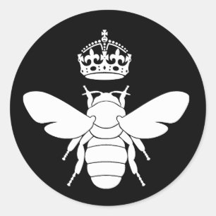 Sticker Rond Logo De La Reine Blanche...Êtes-Vous Une Reine Abe