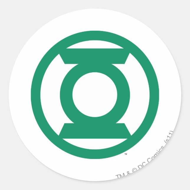 Sticker Rond Logo de lanterne verte 13 (Devant)