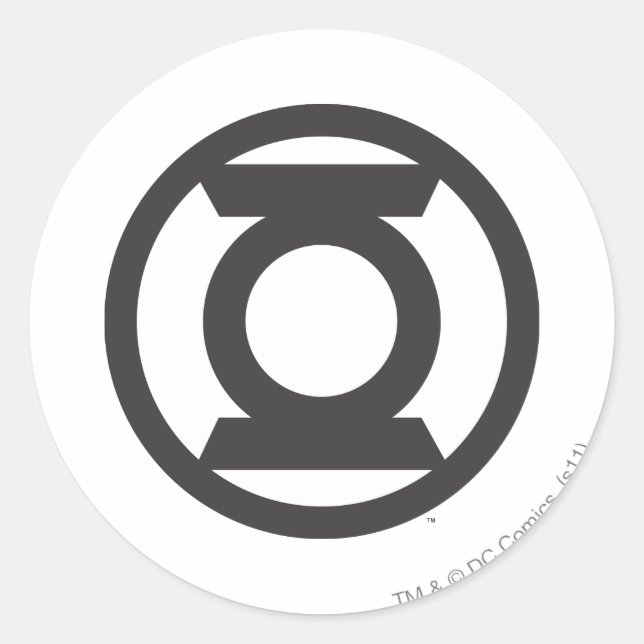 Sticker Rond Logo de lanterne verte 14 (Devant)