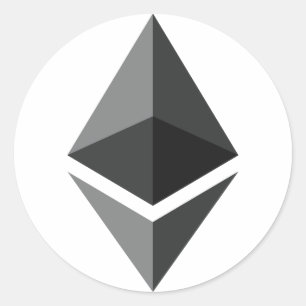 Sticker Rond Logo de l'Ethereum uniquement