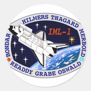 Sticker Rond Logo de l'insigne de mission STS-42
