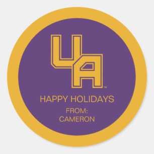 Sticker Rond Logo de l'Université d'Albany Initials