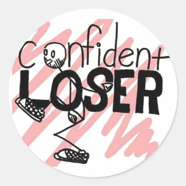 Sticker Rond Logo de l'utilisateur de confiance (Devant)
