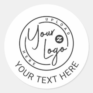Sticker Rond Logo de marque personnalisé Make It Yours