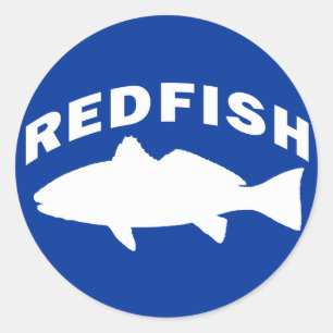 Sticker Rond Logo de pêche au sébaste