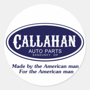Sticker Rond Logo de pièces d'auto de Callahan