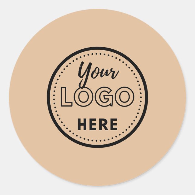 Sticker Rond Logo de promotion de marque professionnelle minima (Devant)