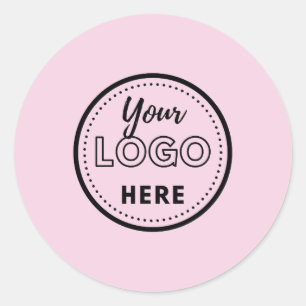Sticker Rond Logo de promotion de marque professionnelle minima