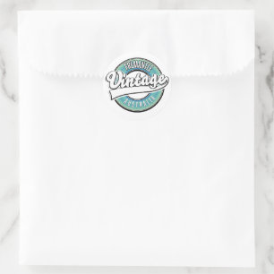 Sticker Rond Logo de style vintage Fremantle australia.