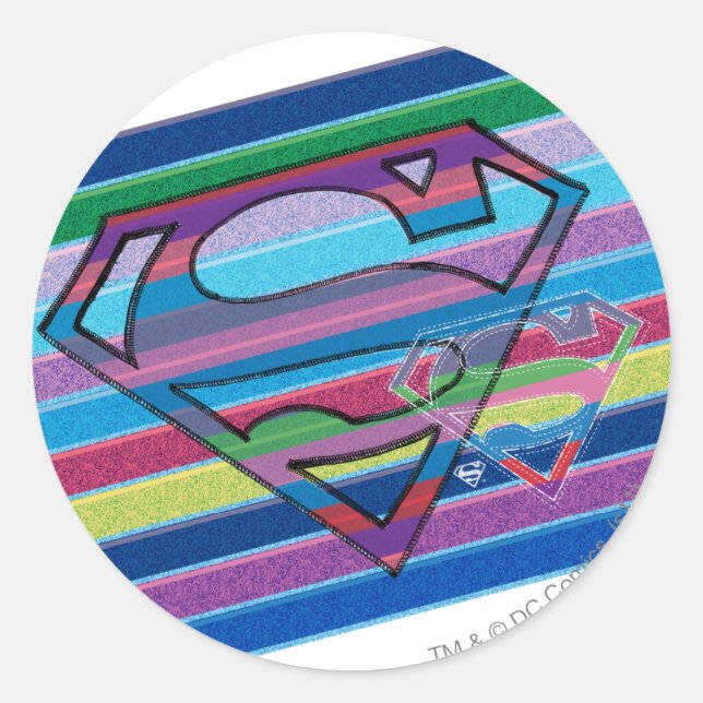 Sticker Rond Logo de Supergirl (Devant)