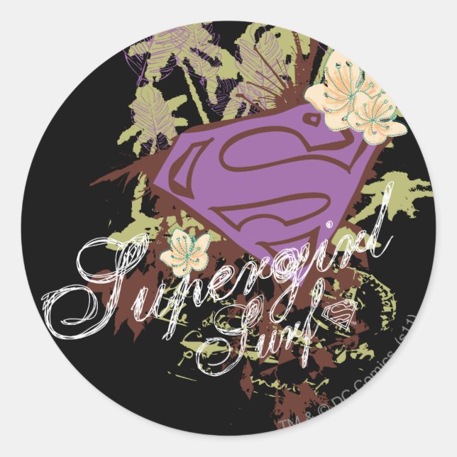 Sticker Rond Logo de surf de Supergirl (Devant)