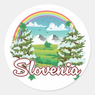 Sticker Rond logo de Voyage Slovénie