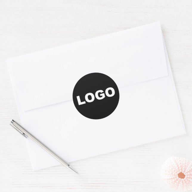 Sticker Rond Logo d'entreprise Moderne Entreprise Entreprise Pr (Enveloppe)