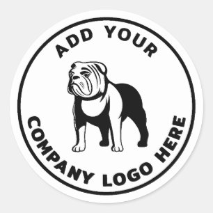 Sticker Rond Logo d'entreprise moderne personnalisé