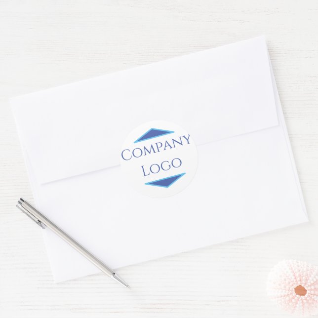 Sticker Rond Logo d'entreprise personnalisé (Enveloppe)