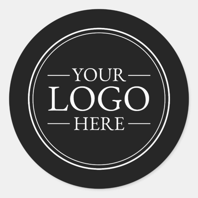 Sticker Rond Logo d'entreprise personnalisé (Devant)