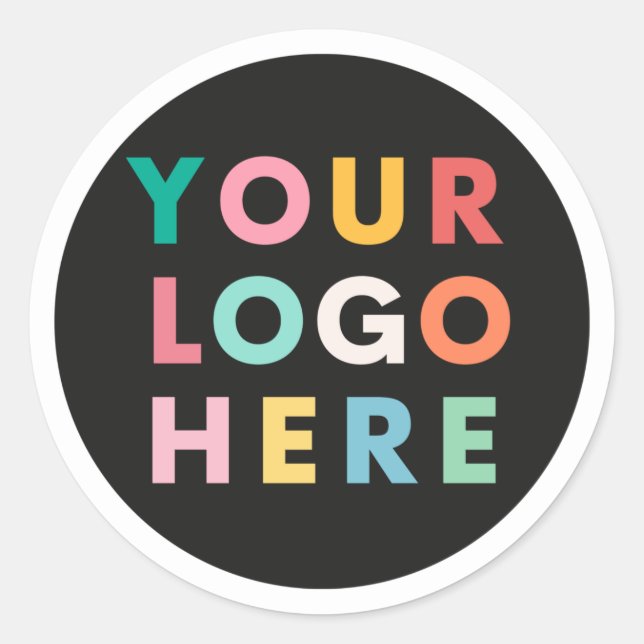 Sticker Rond Logo d'entreprise personnalisé (Devant)