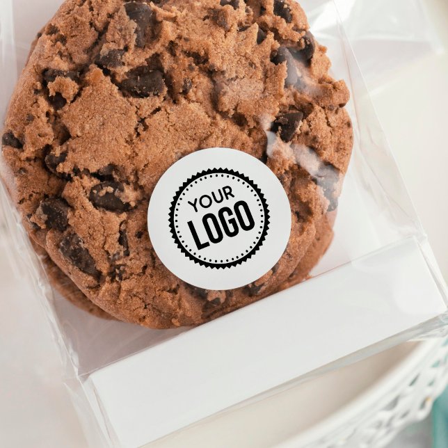 Sticker Rond Logo d'entreprise personnalisé (Créateur téléchargé)