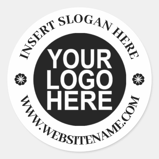 Sticker Rond Logo d'entreprise personnalisé (Devant)