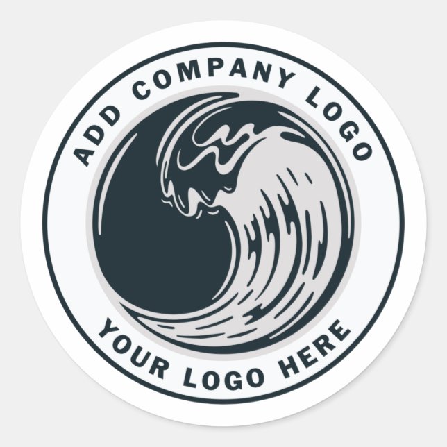 Sticker Rond Logo d'entreprise personnalisé (Devant)