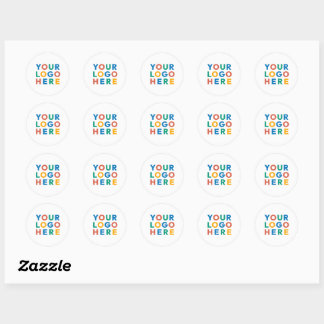 Sticker Rond Logo d'entreprise personnalisé Classic