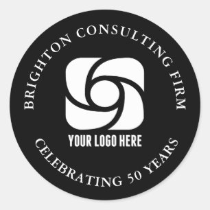 Sticker Rond Logo d'entreprise personnalisé Marketing d'entrepr