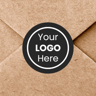 Sticker Rond Logo d'entreprise personnalisé Marque simple