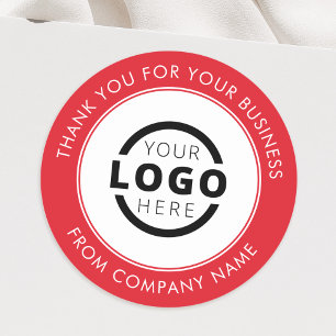 Sticker Rond Logo d'entreprise personnalisé Merci promotionnel