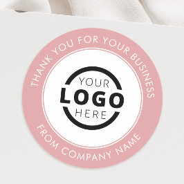 Sticker Rond Logo d'entreprise personnalisé Merci promotionnel 
