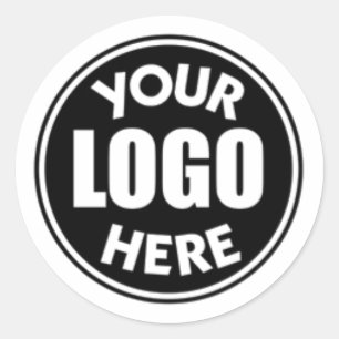Sticker Rond Logo d'entreprise personnalisé Minimal Professionn