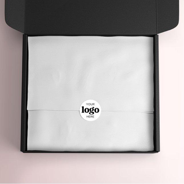 Sticker Rond Logo d'entreprise personnalisé Packaging d'entrepr (Créateur téléchargé)