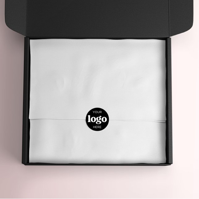 Sticker Rond Logo d'entreprise personnalisé Packaging d'entrepr (Créateur téléchargé)