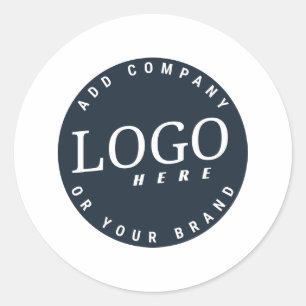 Sticker Rond Logo d'entreprise personnalisé simple et élégant