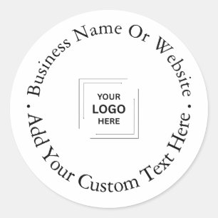 Sticker Rond Logo d'entreprise   Professionnel moderne minimali