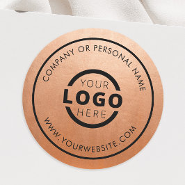 Sticker Rond Logo d'entreprise promotionnel couleur personnalis